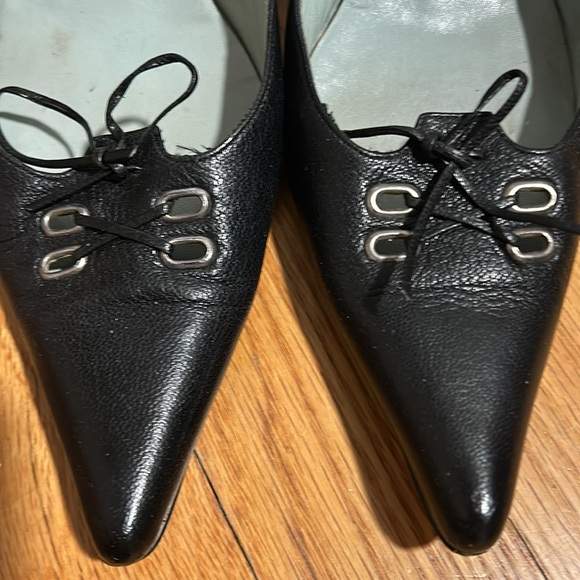 Black kitten heel made in Italy - Picture 4 of 4